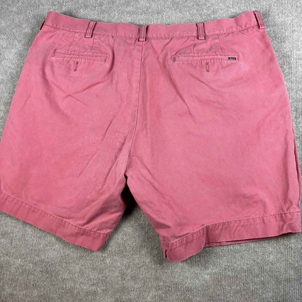 Polo Ralph Lauren Men's‎ Pink Chino Shorts Cotton Classic Fit Flat Front 42 9